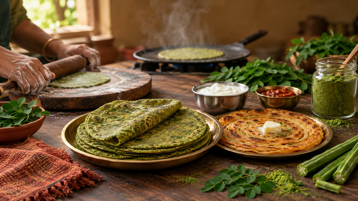 moringa-roti-paratha-thepla-recipes
