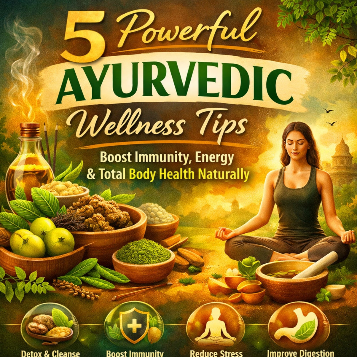 5 Powerful Ayurvedic Wellness Tips to Boost Immunity, Energy & Total Body Health Naturally